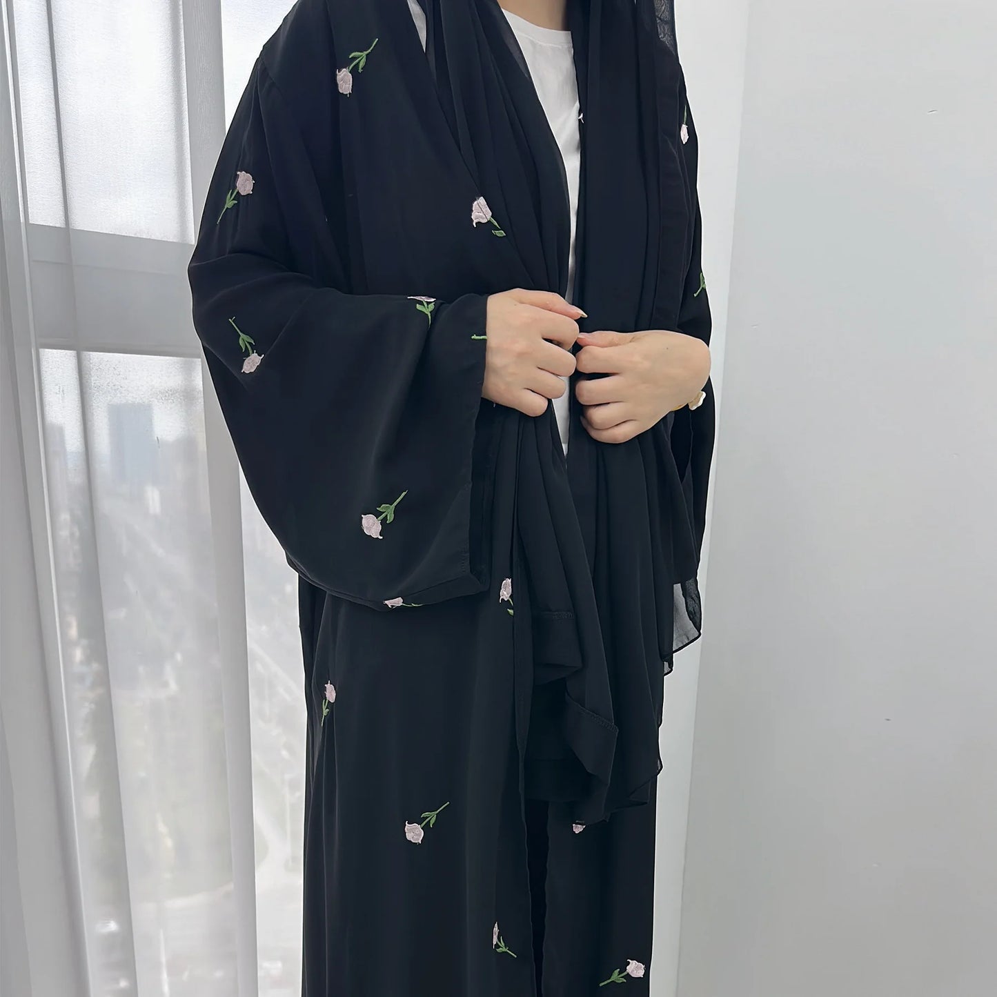 Abaya for Women Dresses Jalabiya Embroidery Ramadan Eid Muslim Morocco Dubai Abayas Party Kaftan Islam Arab Long Robe Vestidos - Seprincess