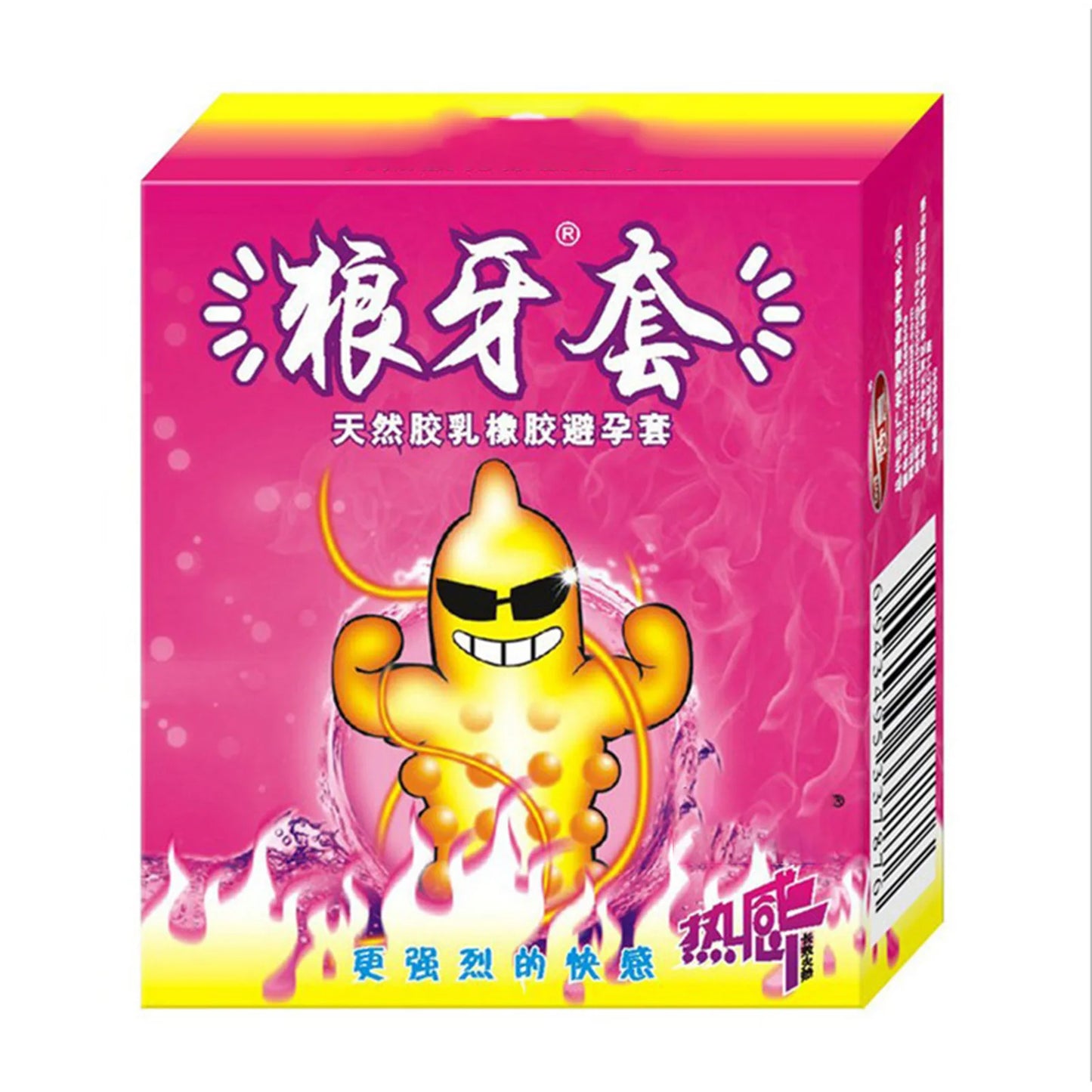 Large Particles Condoms 3PCS Ice and Warming Feeling Sex Toys Spikes High Sexsitive Women G-Spot Stimulated Condom for Men Penis - Seprincess