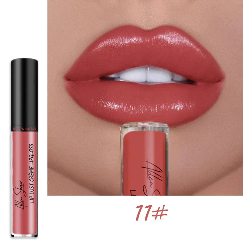 12 Colors Sexy Women Lipstick Waterproof Long Lasting Moist Lip Gloss Vivid Colorful Lipgloss Women Makeup maquiagem - Seprincess