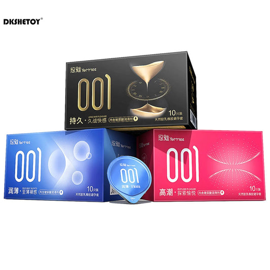 Delay ejaculation Fama Male Latex condoms Men sex delay ultra thin Lubricated Condoms 3D dotted penis sleeve Clitoris stimulator - Seprincess