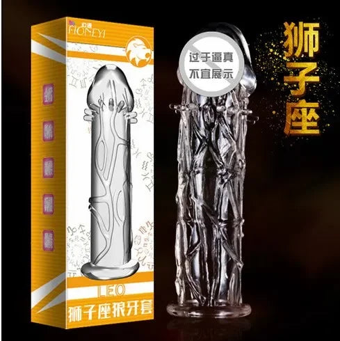 Spike Penis Sleeve Reusable Condoms Sex Toys for Men Delay Ejaculation Penis Sleeve Contraception Cock Ring Extender 남성전용기구