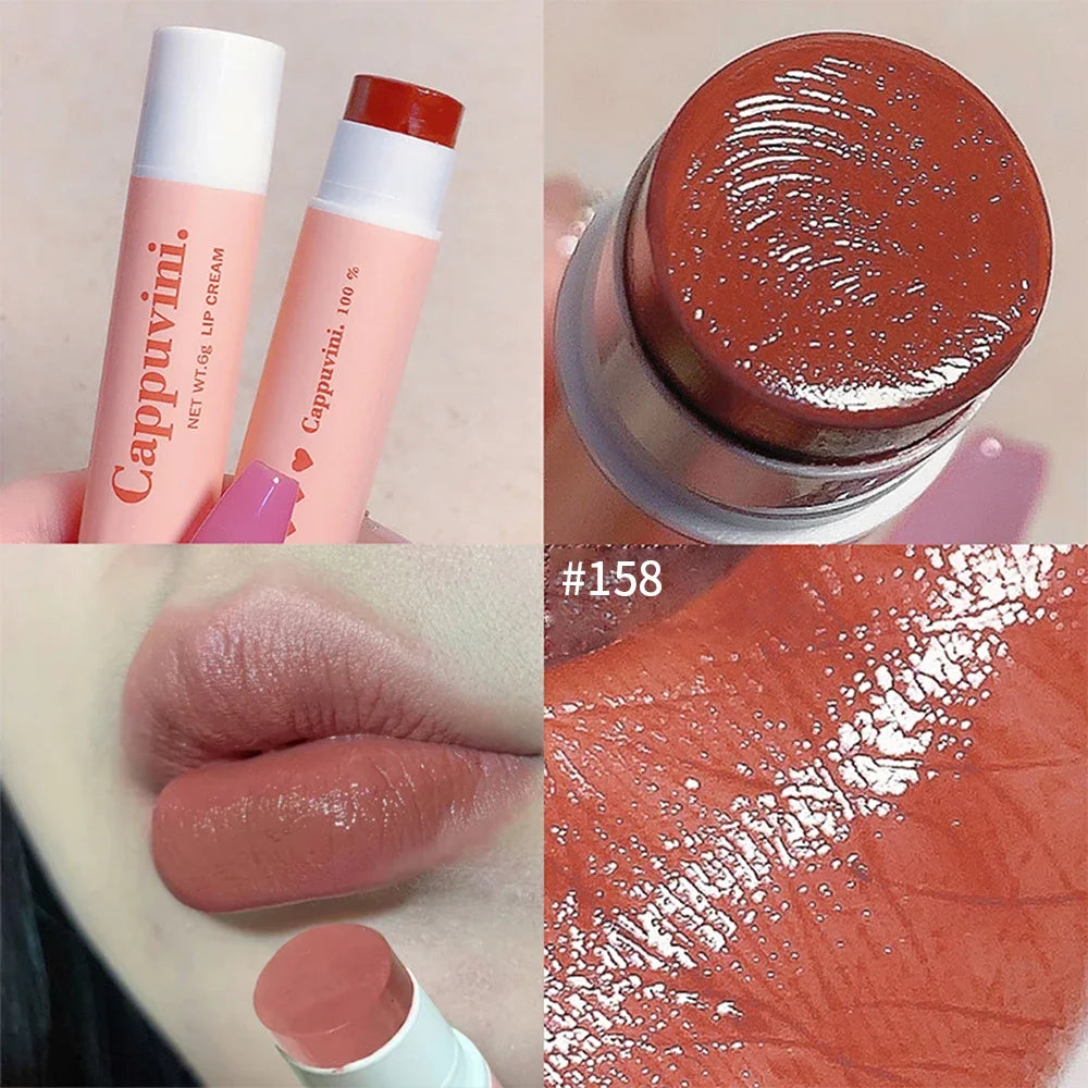 Moisturizing Colored Lip Balm Jelly Nude Rose Black Tea Mirror Lipstick Non Sticky Cup Watery Lip Tint Lips Care Makeup Cosmetic - Seprincess