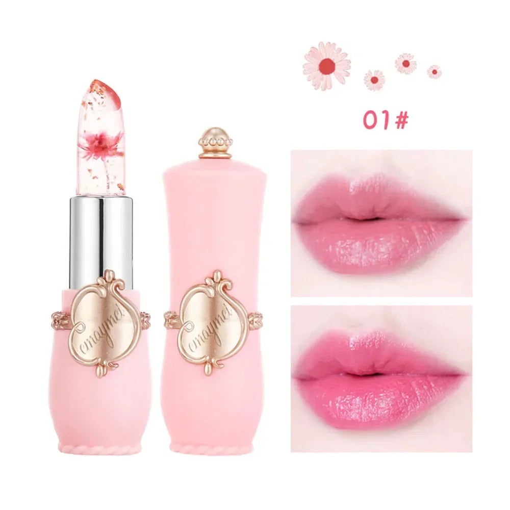 Waterproof 6-color Transparent Moisturizing Jelly Color Changing Lipstick Temperature Changing Flower Lipstick Lip Balm - Seprincess