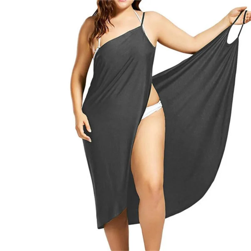 Robe Femme Dress For Women Sling Beach Dresses Sarong Cover Up Warp Pareo Backless Cross Swimwear Female Vestido De Mujer - Seprincess