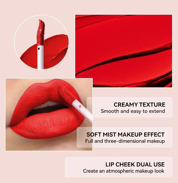 Cheap Matte Ink Liquid Lipstick Non-stick Cup Long Lasting Velvet Nude Lip Gloss Waterproof Lips Tint Waterproof Korean Make Up - Seprincess