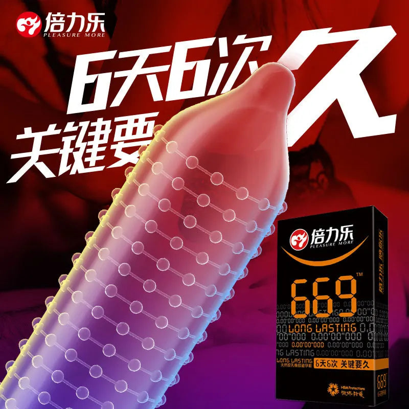 12/10pcs Wolf Tooth Super Dotted Large Spike Condom Natural Latex Rubber Condom For Adult Men Sex Toy Contraception Penis Sleeve - Seprincess