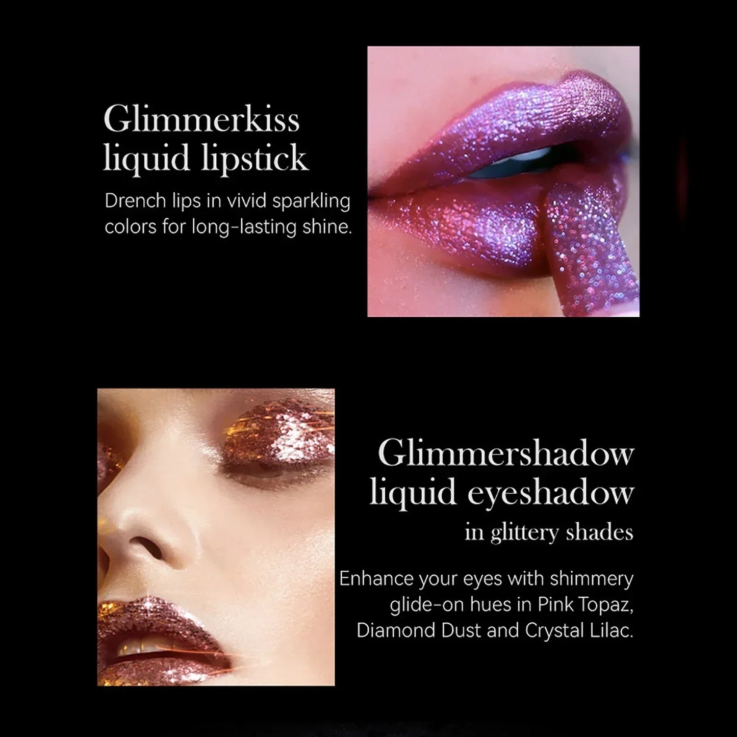 Glitter Lipstick Waterproof Long Lasting Moisturizing Matte Non-stick Cup Pearlescent Diamond Lip Tint Red Sexy Lips Makeup - Seprincess