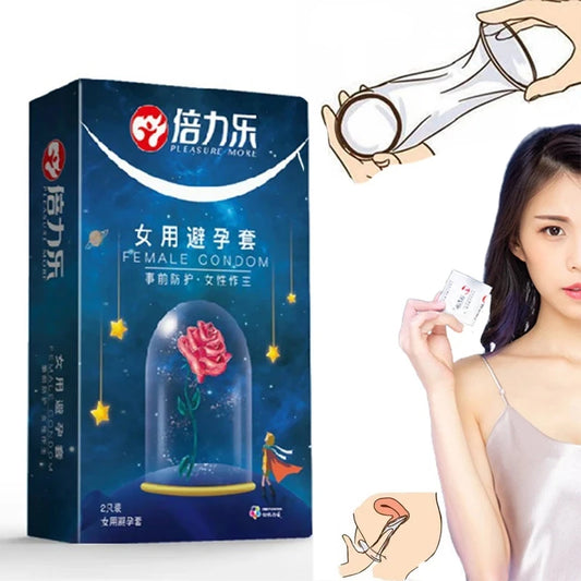 Big Condoms Adult Sex Toy for Women 75mm Rubber Latex Condoms G Spot Stimulate Female Condom Penis Sleeve Contraceptive Sex Shop - Seprincess