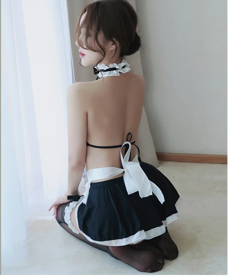 Sexy lingerie Maid maid costume role-playing lace uniform temptation sexy costume woman Women's clothing Babydoll 18 roles іgary - Seprincess