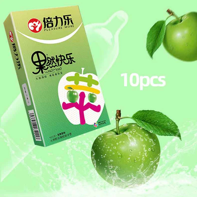 12/10pcs Fruit Ultra Thin Condoms Intimate Goods Sex Products Toys for Adults 18 Penis Sleeve Long-lasting Sex Toys For Men