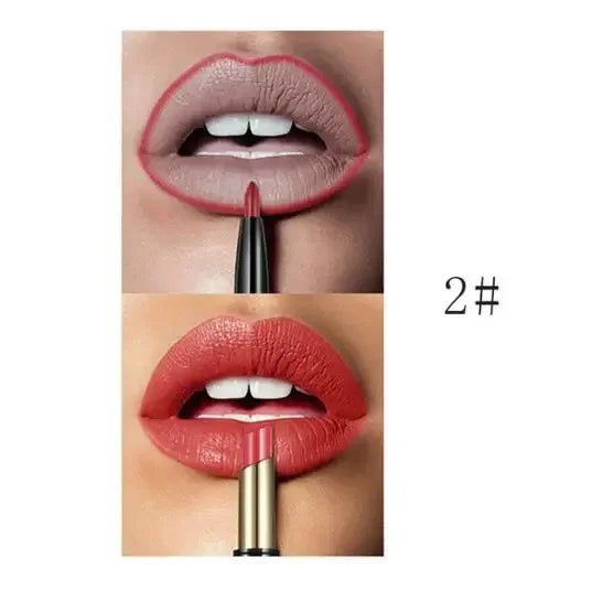 Pudaier 16 Colors Double Ended Lipstick Lip Pencil Combination Waterproof Makeup Long Lasting Beauty Half Matte Lip Stick - Seprincess