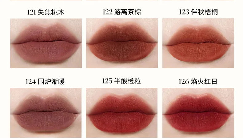 JOOCYEE GLAZED ROUGE Toffee powder mist lipstick whitening water light film-forming lipstick - Seprincess