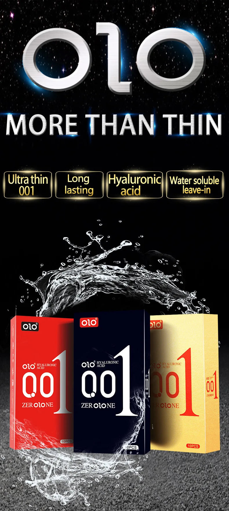 OLO 0.01 Ultra Thin Condoms For Men Long Sex Ejaculation Delay Ice Hot Feeling Latex Condom Penis Sleeve Sex Toys For Adults 18 - Seprincess