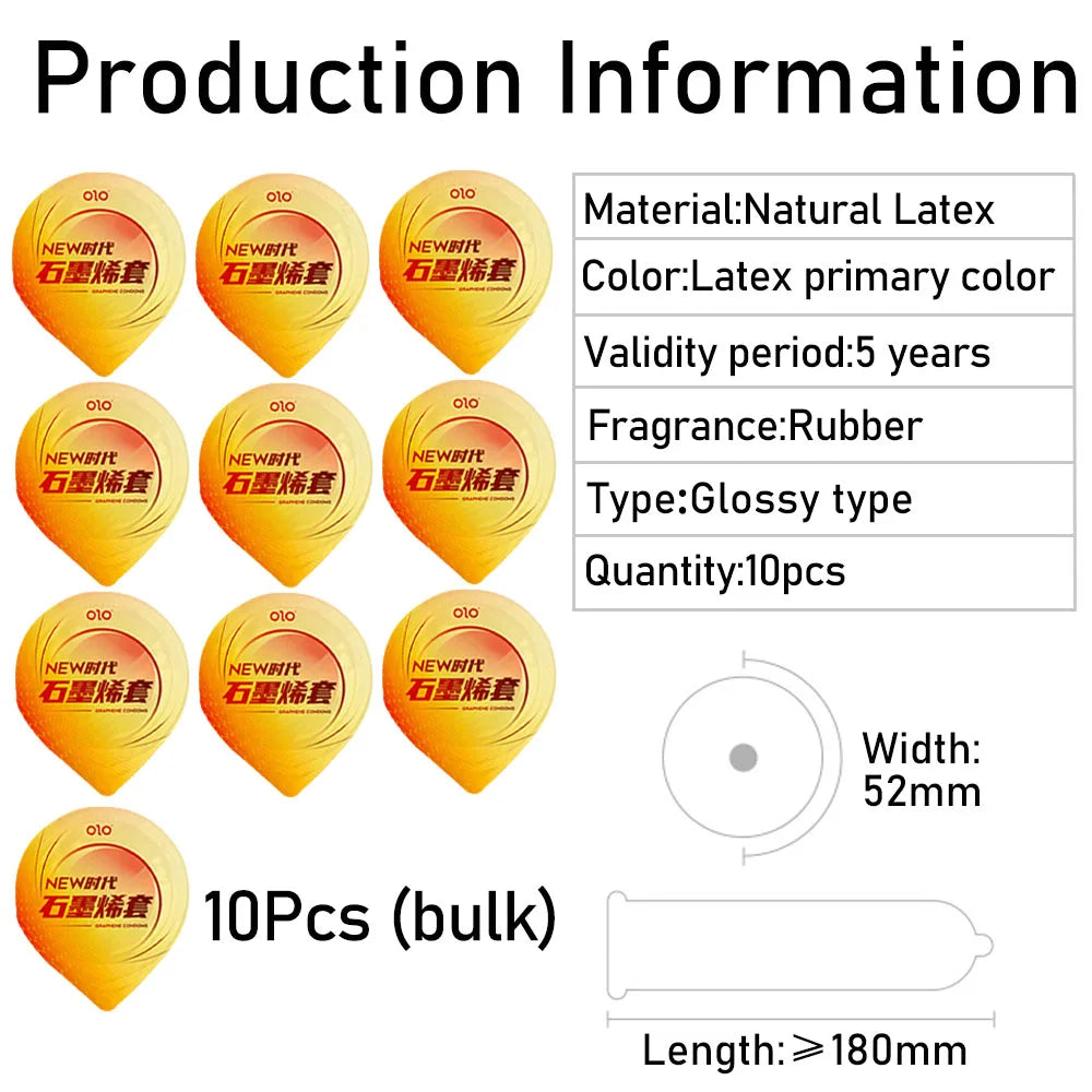 10Pcs Condom Delay for Men Sex Tools Penis Sleeves Natural Latex Lubrication Ultra Thin Cock Supplies Adults Safer Sex Products - Seprincess