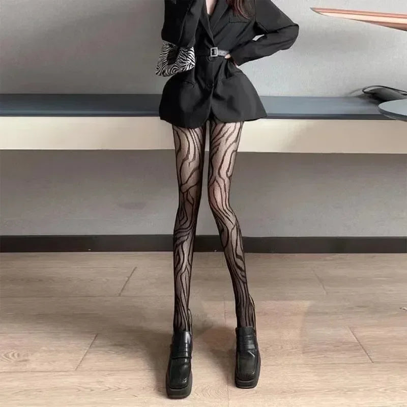 New Women's Sexy Patterned Fishnet Pantyhose Slim Legs Long Mesh Socks Fish Net Nylon Tights Ladies Transparent Body Stockings