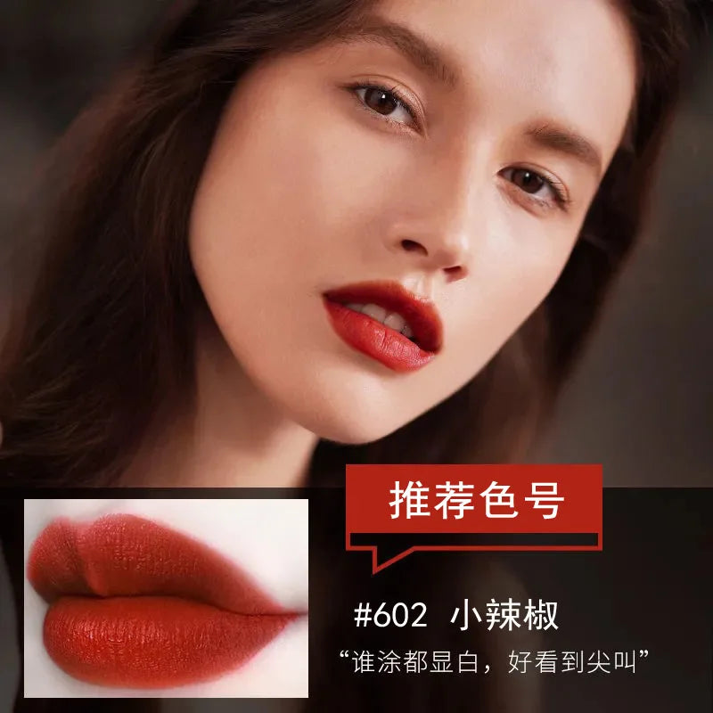 Bullet nose mouth red fog face matt moisturizing retro red mouth red makeup lipstick not easy to fade while holding makeup - Seprincess