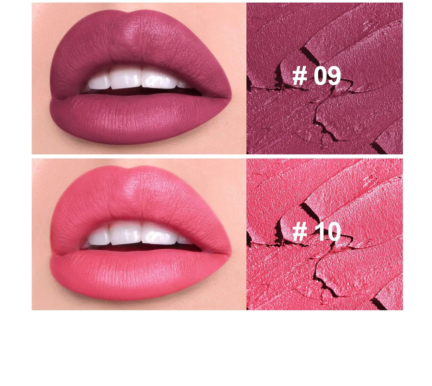 Handaiyan Matte Waterproof Velvet Pink Nude Lipstick Sexy Red Brown Pigments Long Lasting Lip Stick Makeup woman - Seprincess