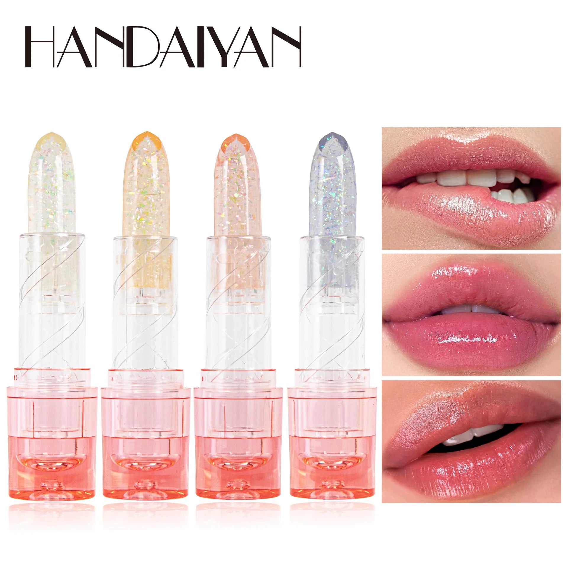 Color Changing Lip Balm Glitter Temperature Lipstick Magic Long Lasting Waterproof Crystal Jelly Lipstick Moisturizer Makeup - Seprincess