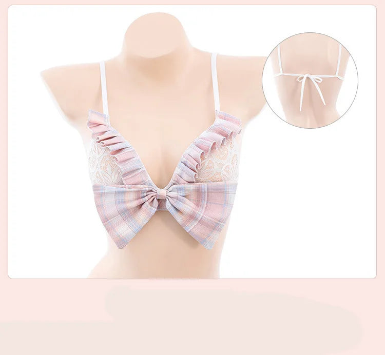 Erotic lingerie JK Bow Uniform Tempts Campus Japanese Cosplay erotic costume 18 sexy. items Underwear Schoolgirl costume xxx - Seprincess