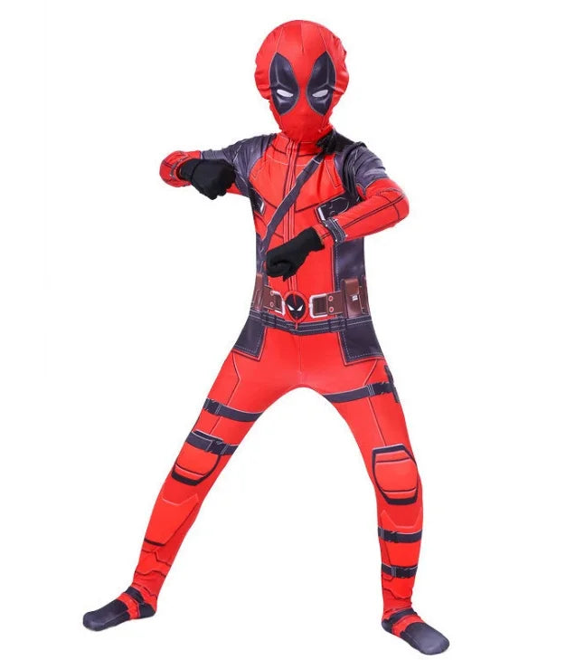 Deadpool Bodyguard Bodysuit Halloween Costume Children's Deadpool Cosplay Costume Adult Set - Seprincess