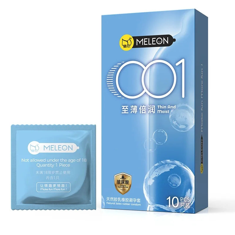 Hyaluronic Acid Condom 000 Ultra Thin Natural Latex 52mm No Storage Condoms for Adult Men Safer Sex Toy Products Penis Sleeve - Seprincess