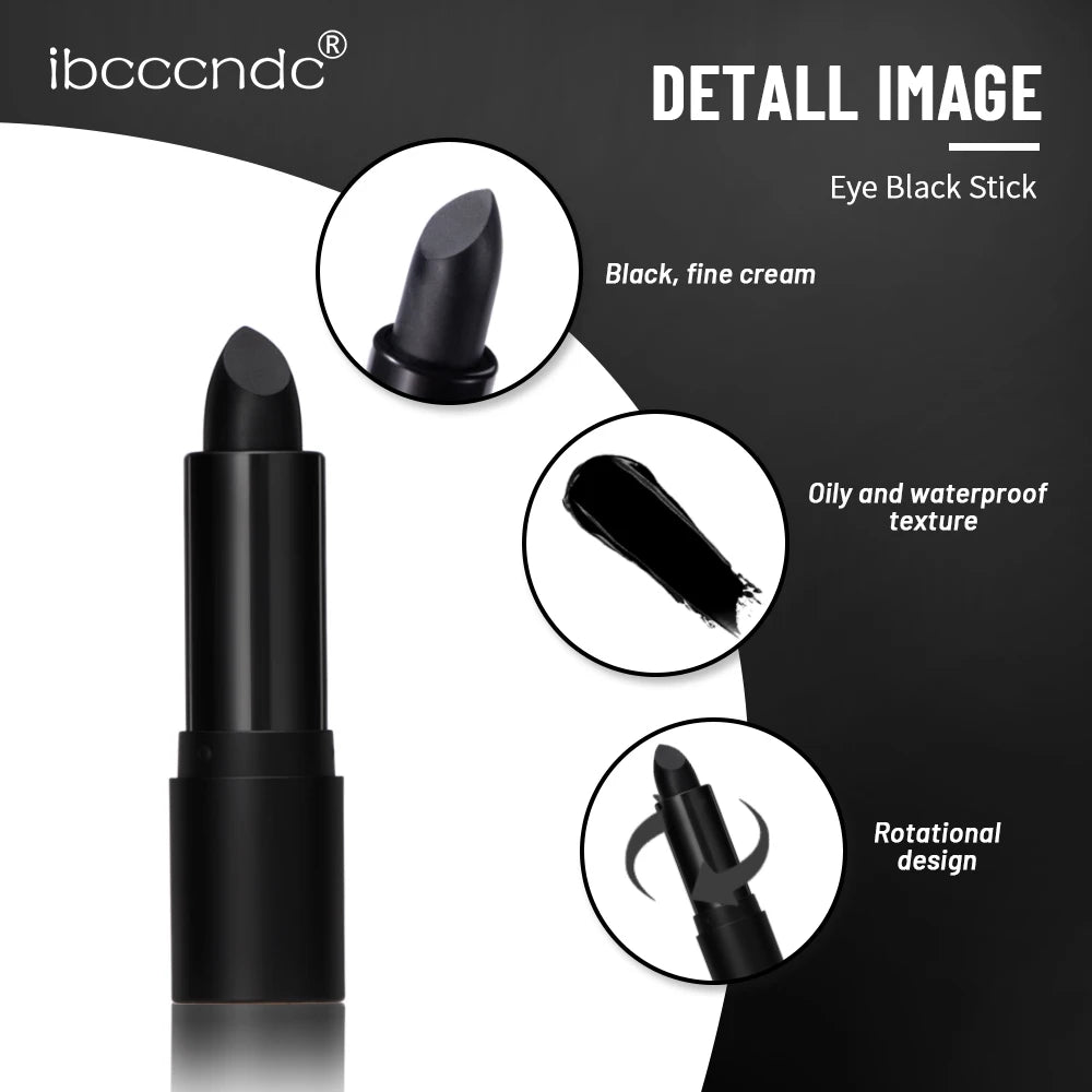 Long-Lasting Black And White Lipstick Crayon With Plumping Effect And Highly Pigmented Nude Waterproof Gloss For Halloween - Seprincess