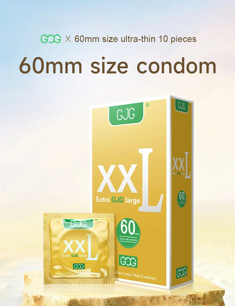 65mm Large Size Condoms for men Ultra Thin xxl plus size Condoms vanilla fragrance Lubricated Pleasure penis sleeve Adult suppli - Seprincess