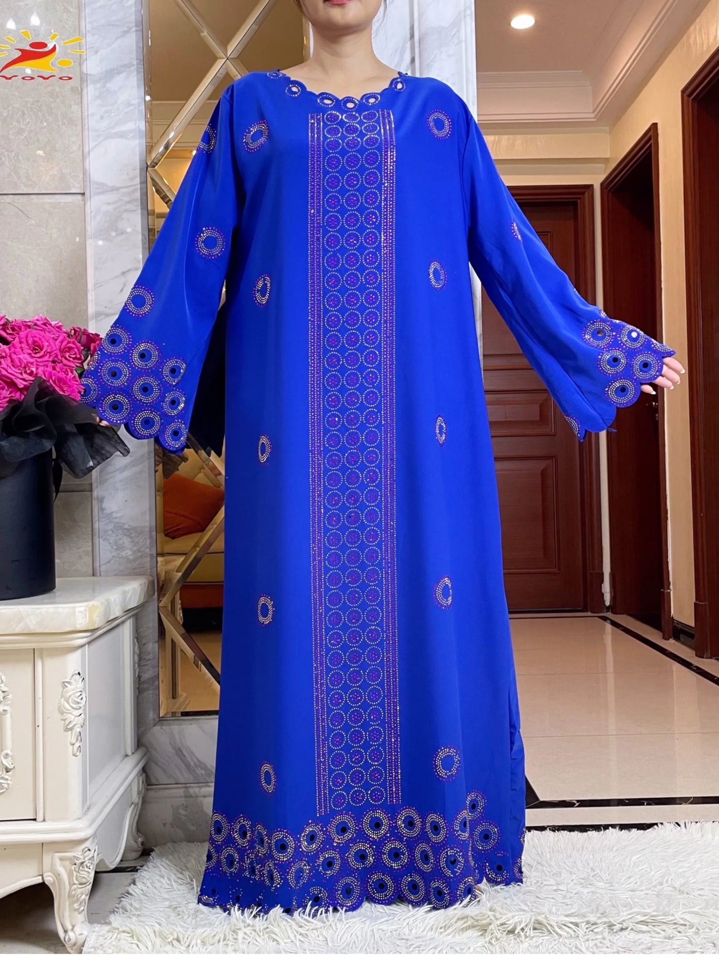 2024 Autumn Women Elegant Dresses Dubai Party Outfits Long Sleeve  Dashiki Muslim Women High-grade Comfort Fabric African Abaya - Seprincess