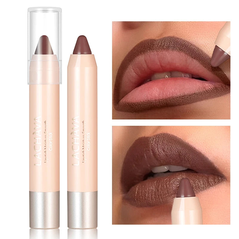 Matte Nude Brown Lipliner Pen Waterproof Lasting Non-stick Cup Plumping Natural Contouring Lipstick Pencil Lips Makeup Cosmetics - Seprincess