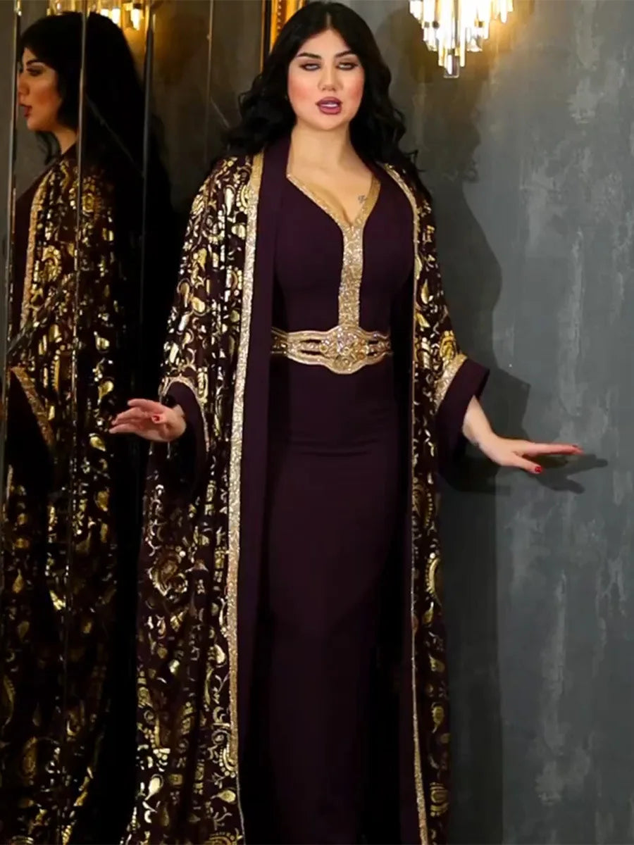 Abayas For Women Dubai Luxury 2024 African Muslim Fashion Dress Caftan Marocain Evening Party Dresses Robe Djellaba Femme - Seprincess