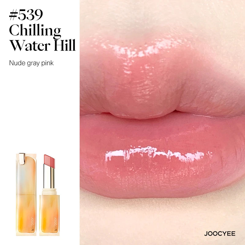 Joocyee Glazed Rouge Upgrade Crystal Frozen Film Version Moisturize Glass Lipstick Lip Makeup Smoky Longlasting Lipstick