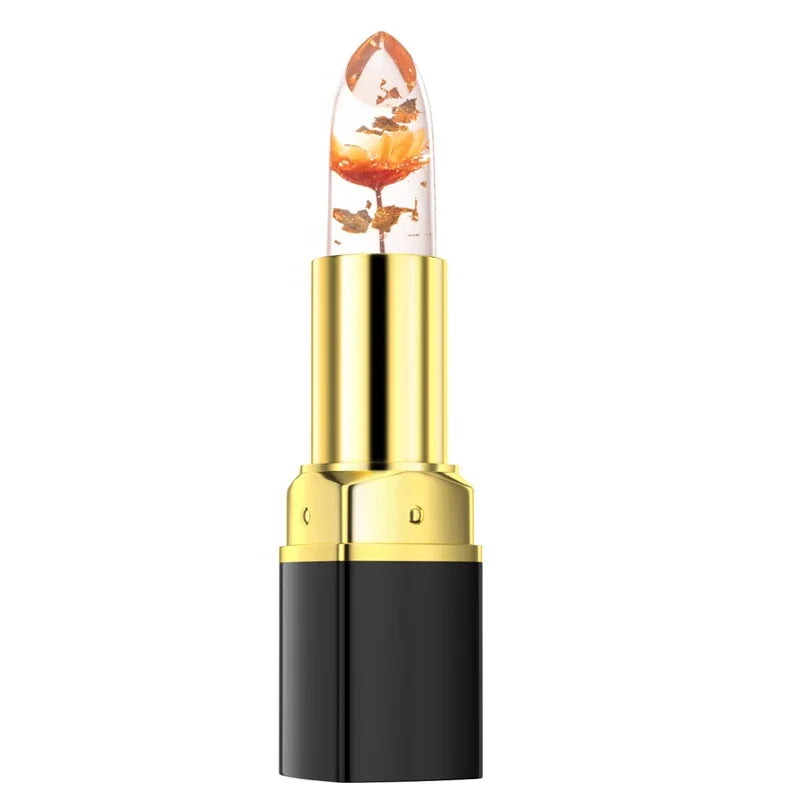 Moisturizing Flower Lipstick Waterproof Temperature Color Change Jelly Crystal Transparent Magic Lip Blam Repair Lips Cosmetics