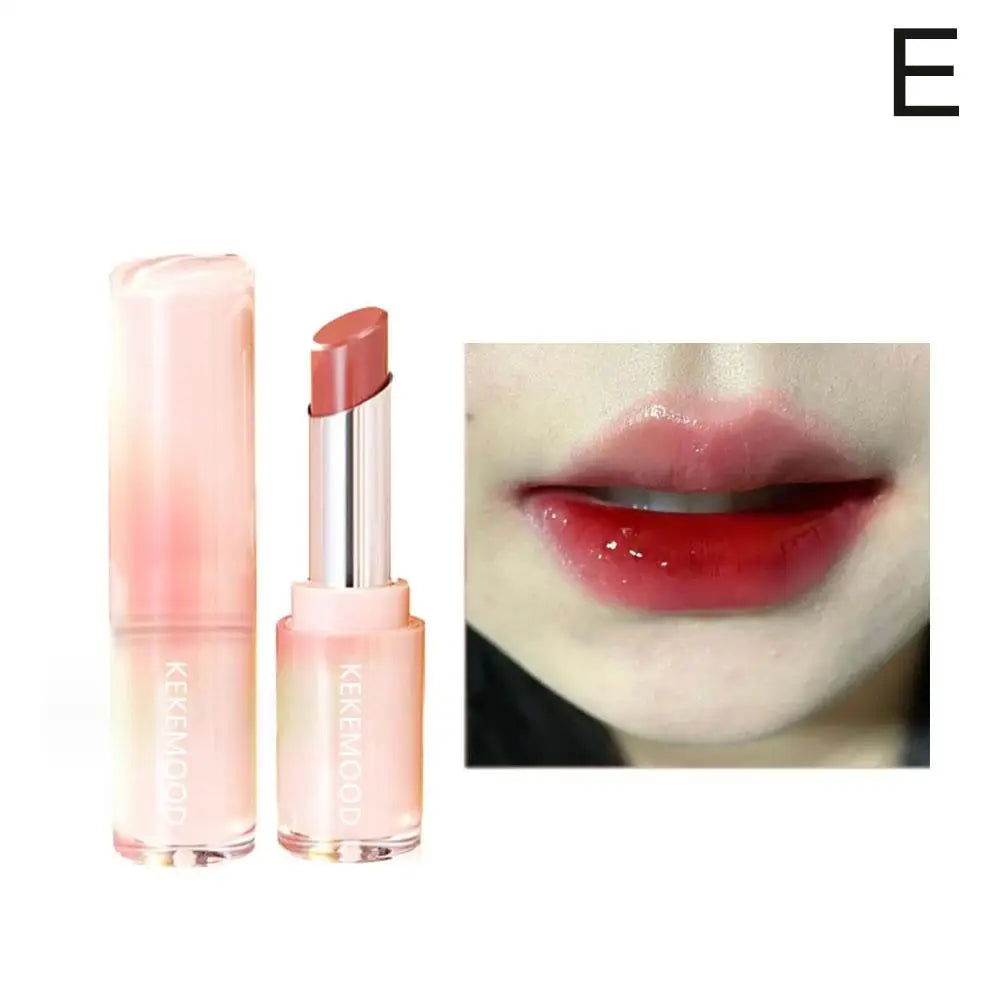 Jelly Lipstick For Kekemood Moisturizing Mirror Water Light Solid Lip Gloss Glass Tea Red Brown Lip Glaze Tint Makeup Cosme Q6S3 - Seprincess