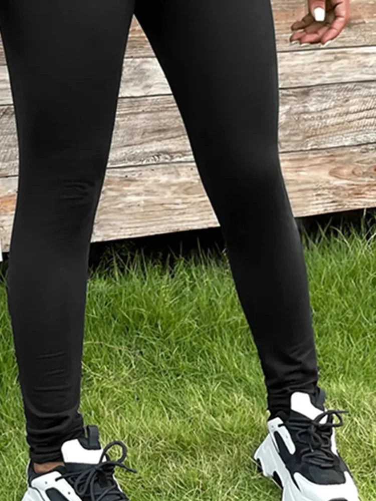 Slim Pencil Pants Women Summer Elastic Casual Stretch Skinny Leggings Fashion High Waist Black Pants Comfortable Streetwear