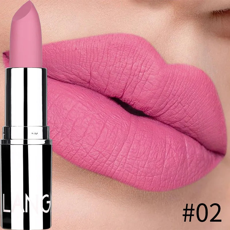 Nude Matte Lipstick Waterproof Long Lasting Non-stick Cup Lip Stick Not Fading Sexy Red Pink Velvet Lipsticks Makeup Cosmetics - Seprincess