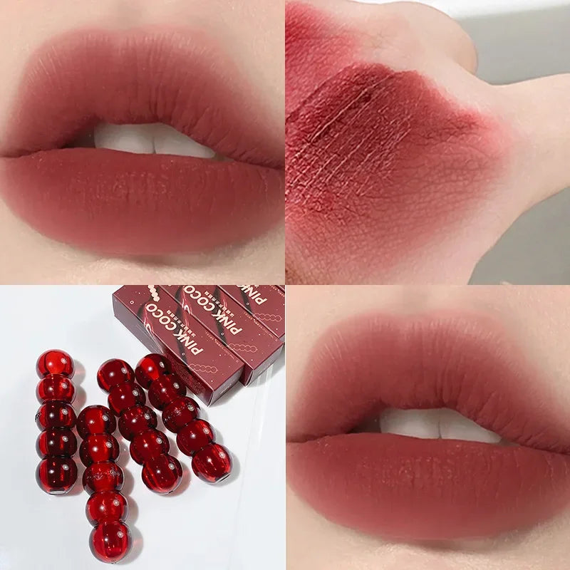 Waterproof Velvet Lipstick Easy To Wear Longstay Lip Stick Lasting Matte Nude Lip Glaze Non-stick Woman Makeup Lip Tint Cosmetic - Seprincess