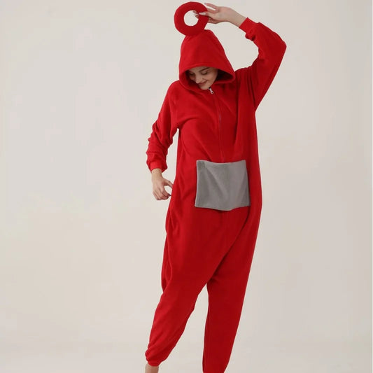 Teletubbies Adult Pajamas Halloween Party Cosplay Costume Kawaii Cartoon Teletubbies Pajamas Cosplay Adult Unisex Party Wear - Seprincess