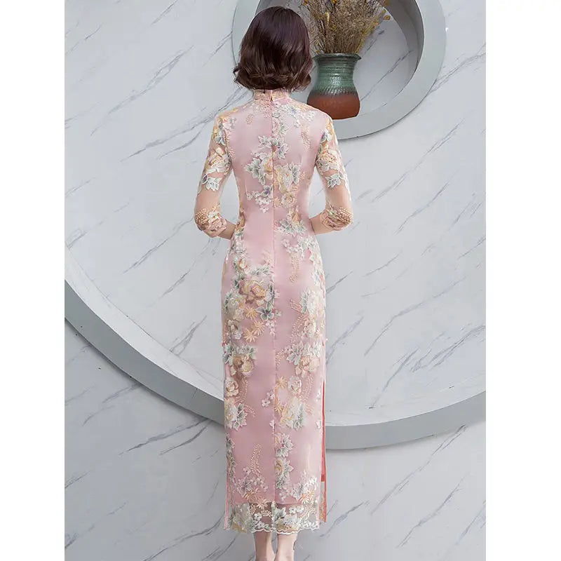 Party Women Dress Luxury China Style Elegant Banquet Long Qipao Oriental Female Wedding Slim Prom Cheongsam Gowns Vestido S-4XL - Seprincess