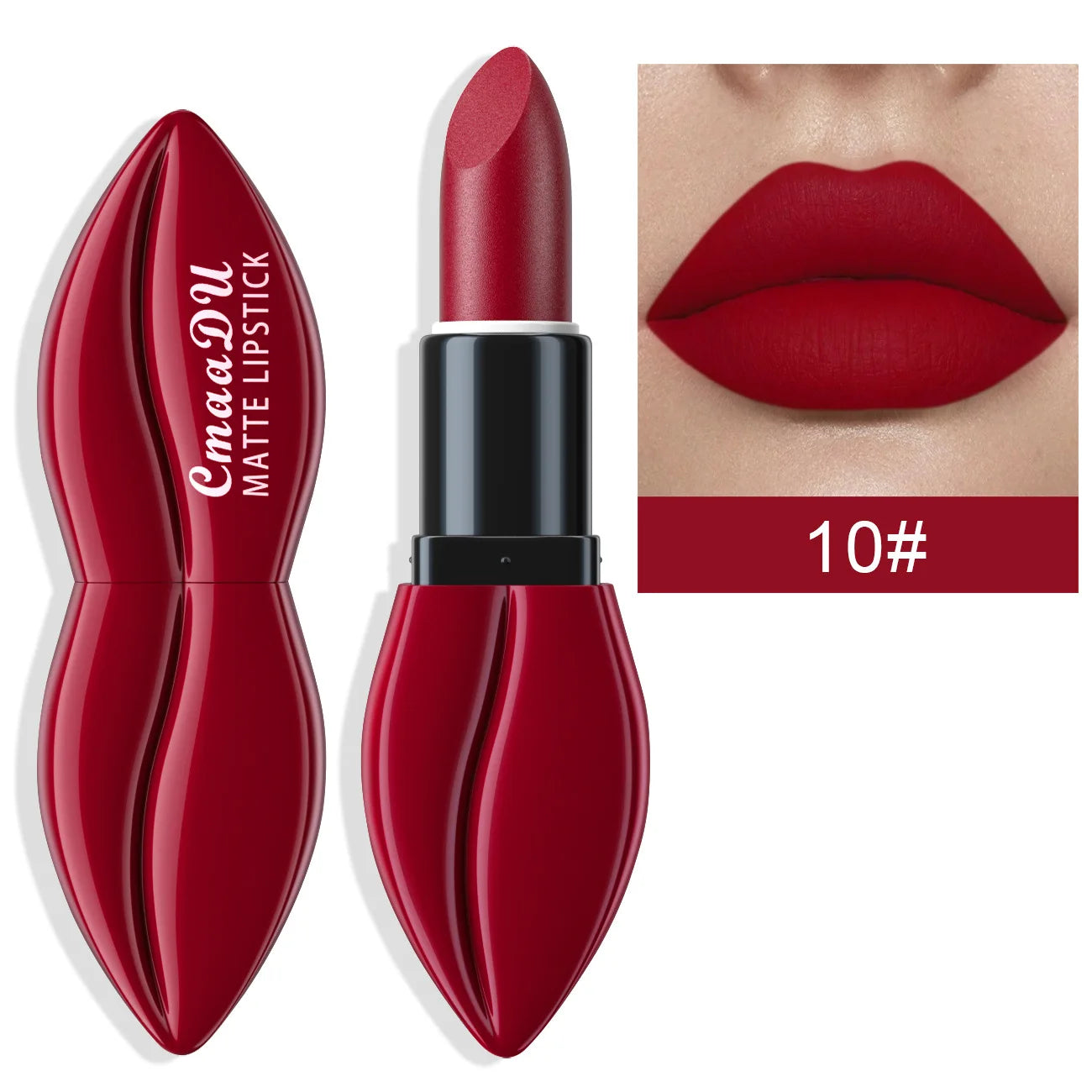 Natural Smooth Matte Waterproof Velvet Nude Lipstick Sexy Red Brown Lip stick Pigments Makeup Lipgloss Long Lasting Profissional - Seprincess