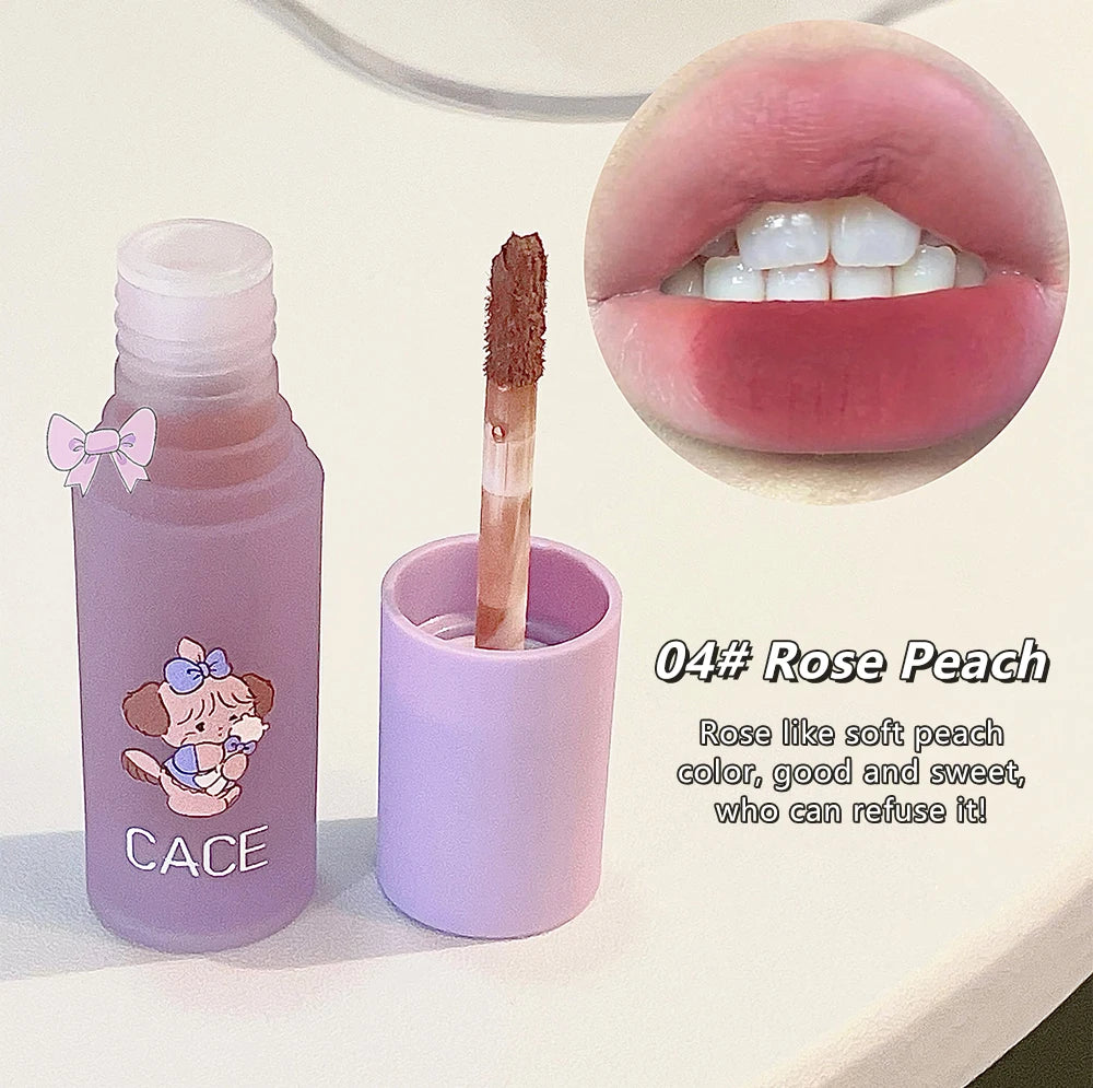 Matte Velvet Lip Gloss Long Lasting Lip Mud Tint Blush Non-stick Cup Waterproof Lipstick Female Makeup Korean Cosmetic Sets - Seprincess