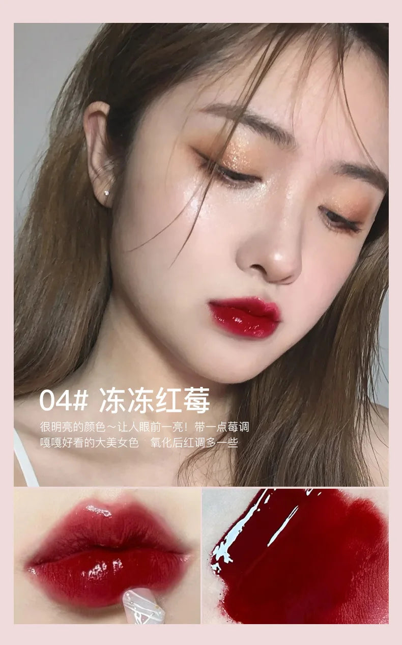 PINK COCO Mirror Water Lip Gloss Lip Glaze Moisturizing Liquid Lipstick Clear Tint Makeup Korean Lip Balm Women Cosmetics - Seprincess