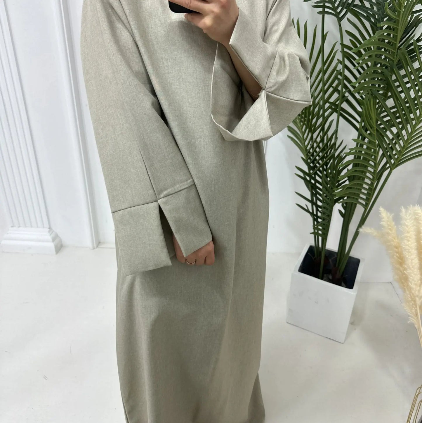 Eid Split Sleeve Muslim Abaya for Women Eid Dress Morocco Ramadan Prayer Long Dresses Abayas Kaftan Islam Dubai Arab Long Robe - Seprincess