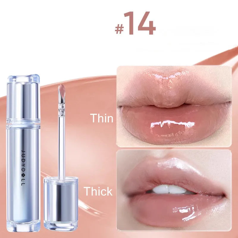 Judydoll Ice Iron Lip Glaze Lipstick, Non Staying Cup, Non fading Mirror Gloss Lip Gel,Liquid Lip Tint，Matte Moisturizing - Seprincess