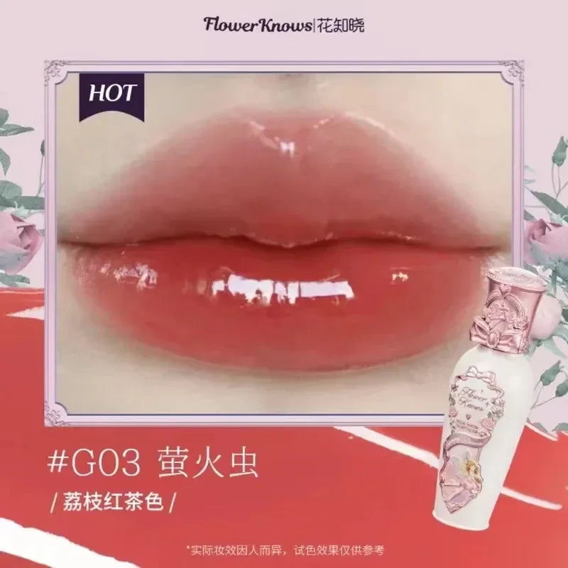 Flower Knows Swan Ballet Little Angel Collection Lipstick Velvet Matte Waterproof Lip Stick Vegan Long Lasting Lip Gloss Korean