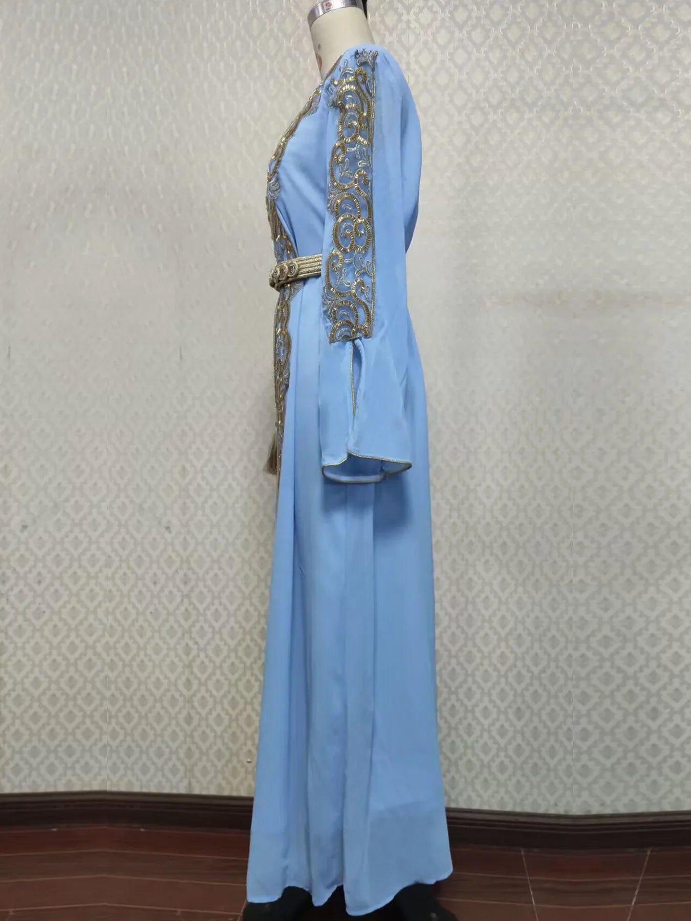 Eid Muslim Party Dress for Women Abaya Emboridery Jalabiya Morocco Dresses  Abayas Kaftan Abaya Islam Vestidos Arab Long Robe - Seprincess