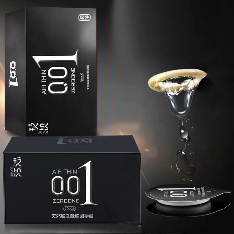 10pcs Super Ultra Thin Condoms For Men Hyaluronic Acid 0.01 Penis Sleeve Time Delay Ejaculation Sex Toys Ice Fire Feeling Condom - Seprincess