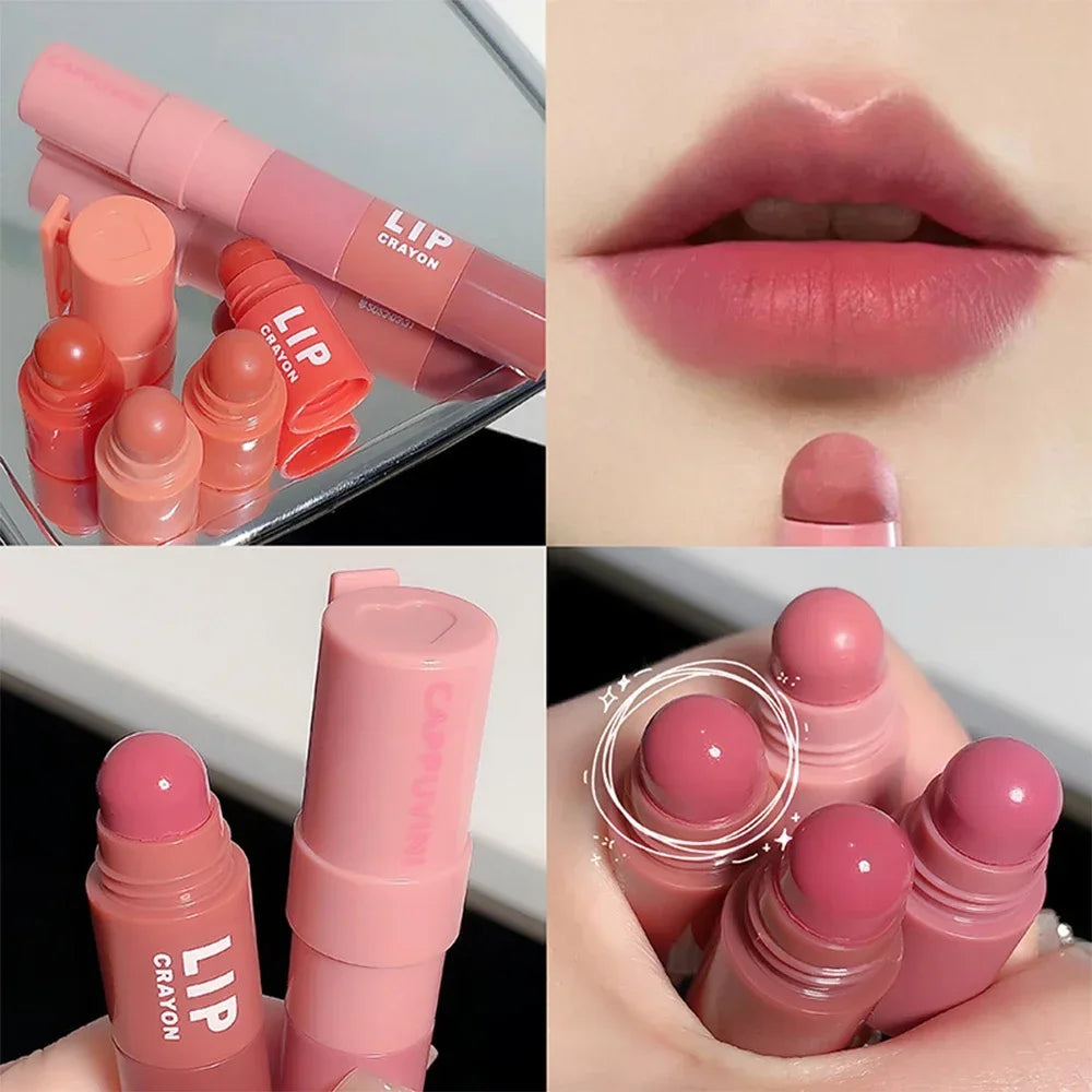 4 Colors in 1 Lipstick Pencil Set Sexy Nude Pink Matte Velvet Lip Gloss Waterproof Long Lasting Not Fading Lips Makeup Cosmetics - Seprincess