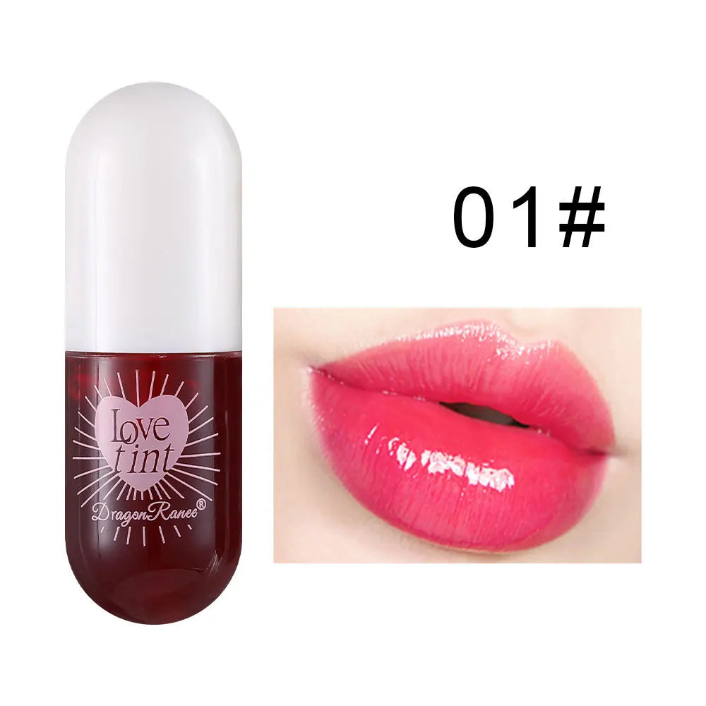 Dragonranee Lip Dye Liquid Lip Glaze Cute Waterproof Non-Stick Liquid Lipstick 6 Colors Available - Seprincess