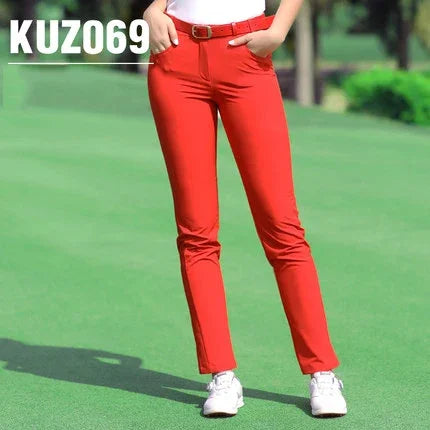 PGM Golf Trouser Ladies Slim Golf Long Pants Women Quick Dry Tight Pant Breathable Elastic Sports Trousers Casual Bottoms XS-3XL