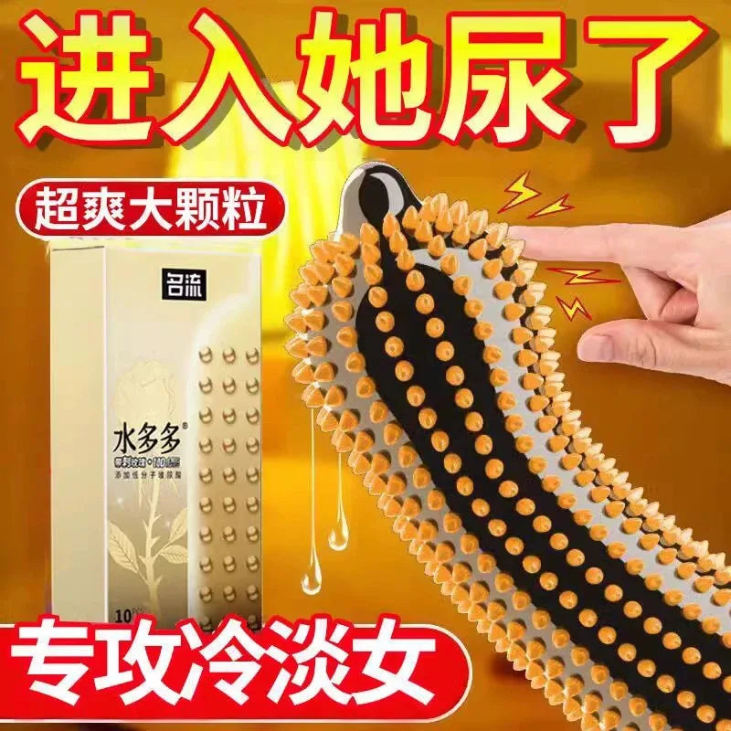 Black Condoms for Men Delay Ejaculation Latex Penis Sleeve Long Lasting Vaginal Condoms Adults Sexulaes Toys Safer Contraception - Seprincess